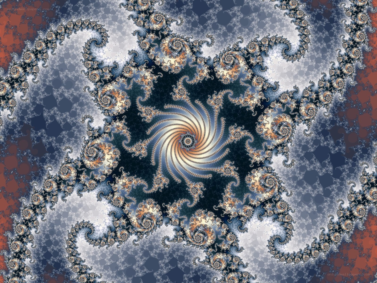 Fractal spiral pattern
