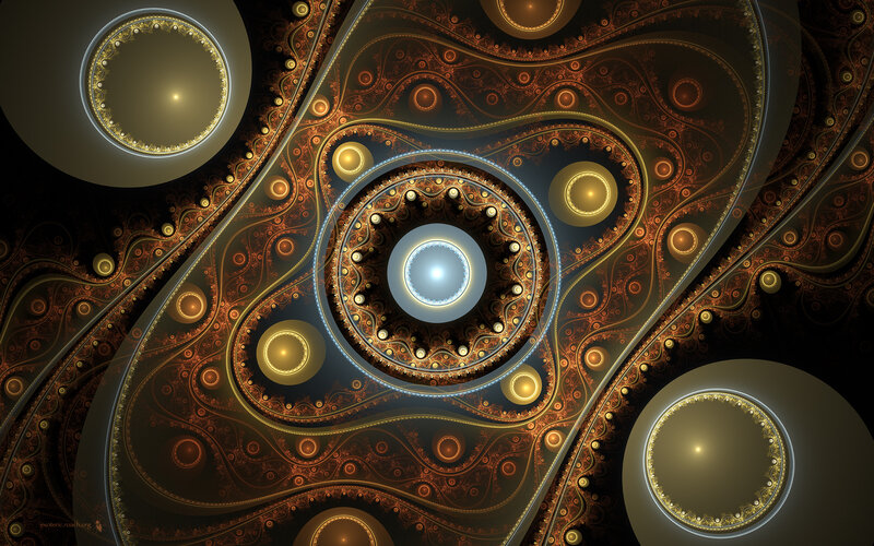 Fractal spiral pattern