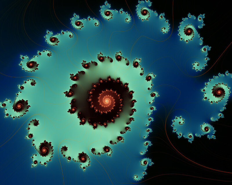 Fractal spiral pattern