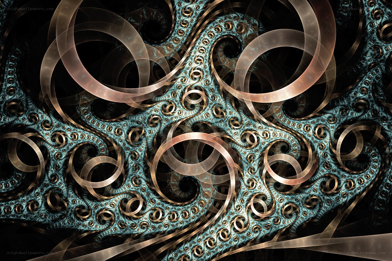 Fractal spiral pattern