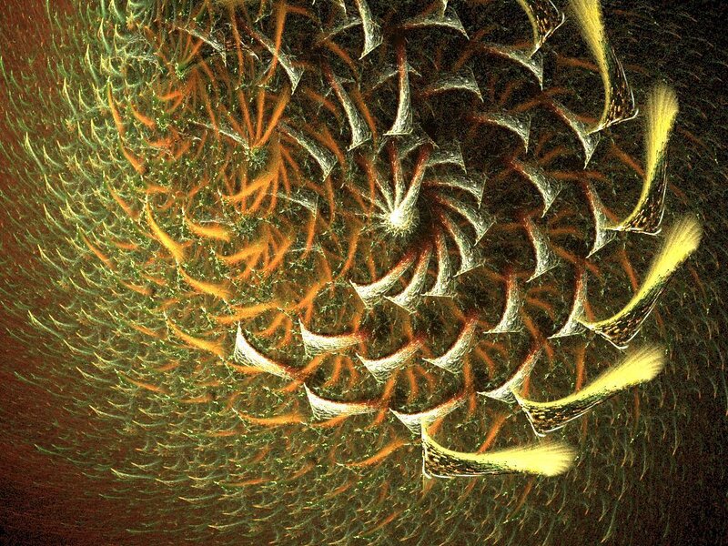 Fractal spiral pattern