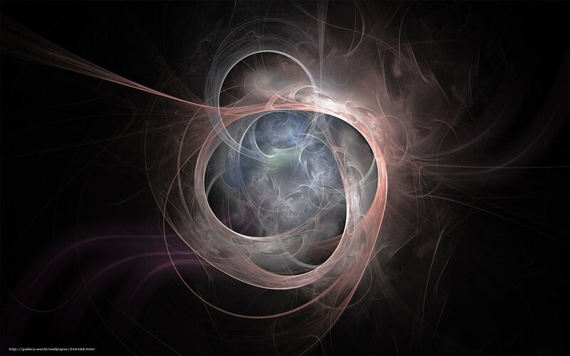 Fractal Spiral Pattern — Black, Ethereal, Abstract