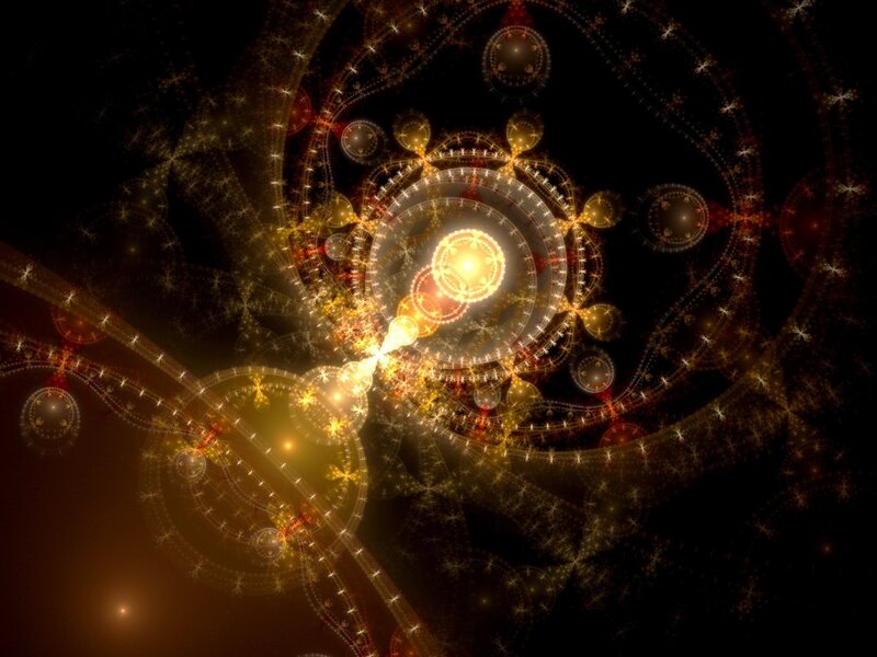 Fractal Spiral Pattern — Black, Mystical