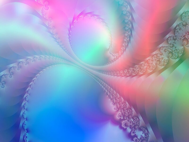 Fractal Spiral Pattern — Blue, Dreamy