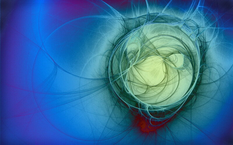 Fractal Spiral Pattern — Blue, Ethereal, Abstract