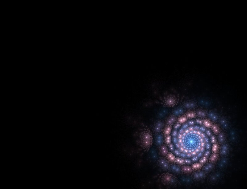 Fractal Spiral Pattern — Blue, Mystical, Digital Art