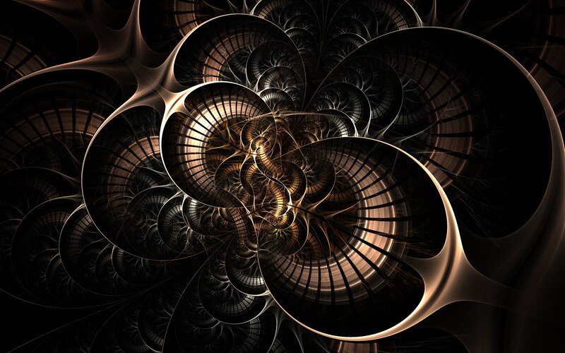 Fractal Spiral Pattern — Digital Art