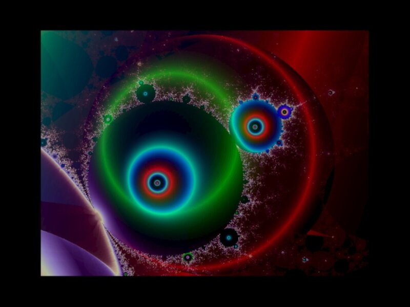 Fractal Spiral Pattern — Green, Hypnotic, Abstract, Circles
