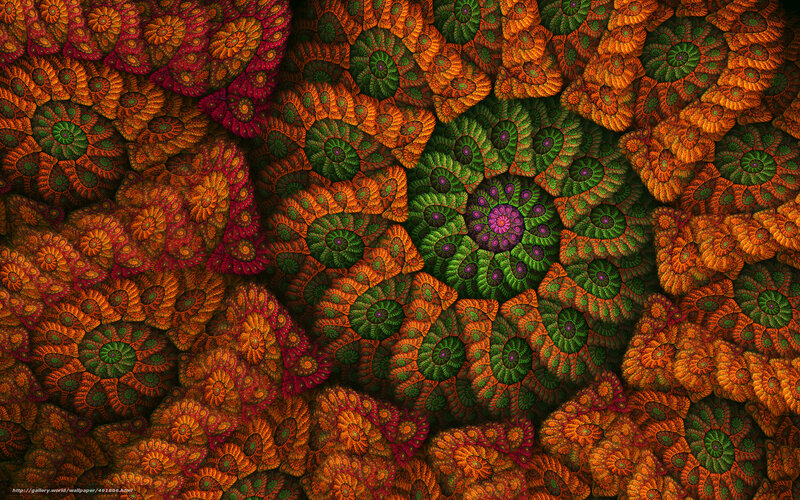 Fractal Spiral Pattern — Green, Hypnotic, Digital Art, Spirals