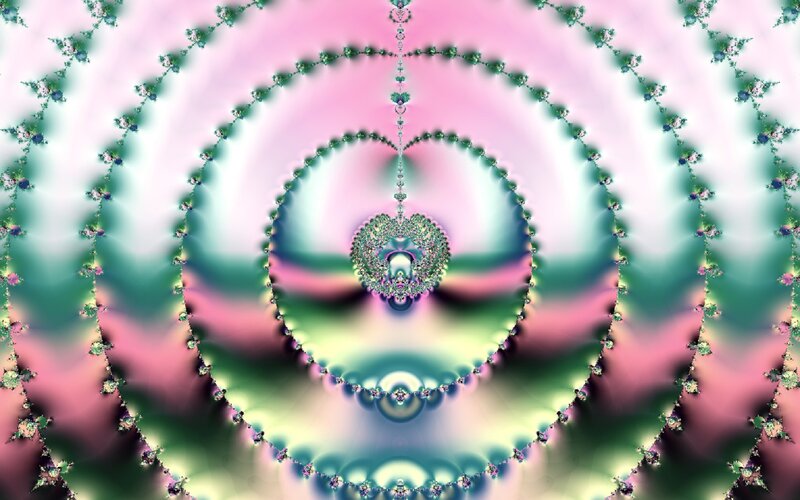 Fractal Spiral Pattern — Pink, Hypnotic, Digital Art