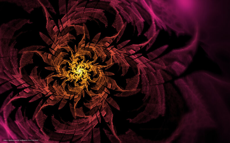 Fractal Spiral Pattern — Purple, Dramatic, Digital Art, Light