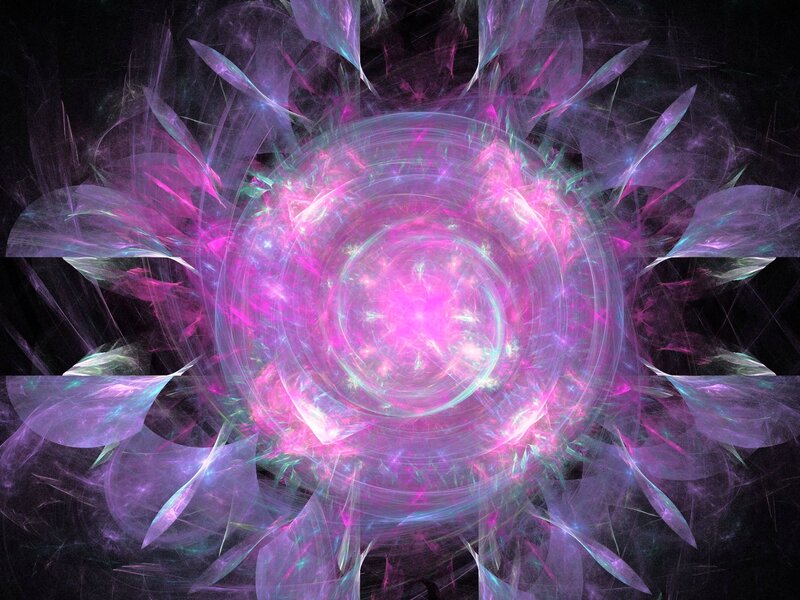 Fractal Spiral Pattern — Purple, Energetic