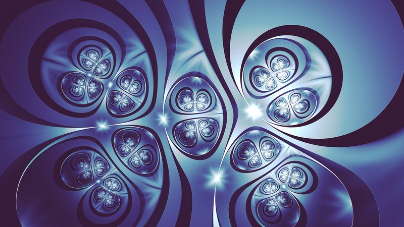 Fractal Spiral Pattern — Purple, Hypnotic, Abstract, Spirals, Light Bursts