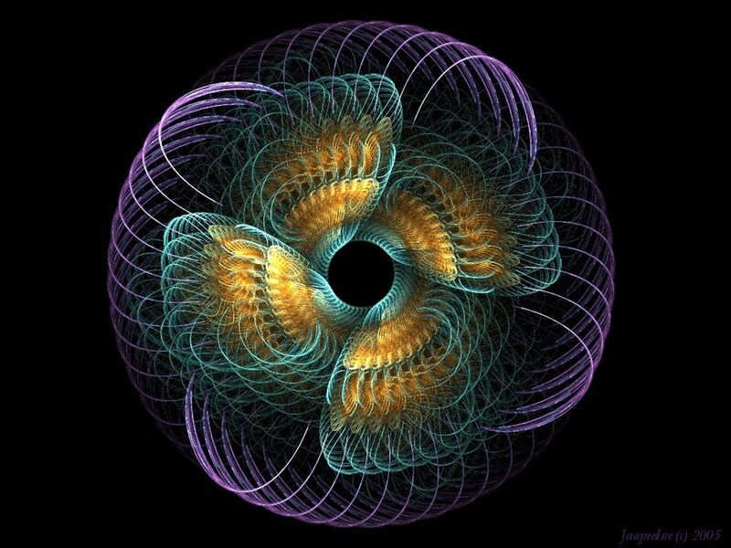 Fractal Spiral Pattern — Purple, Hypnotic, Digital Art, Circle