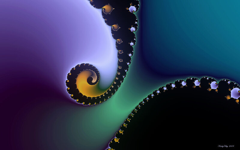 Fractal Spiral Pattern — Purple, Hypnotic, Digital Art, Color Gradient