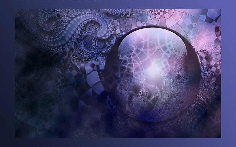 Fractal Spiral Pattern — Purple, Hypnotic