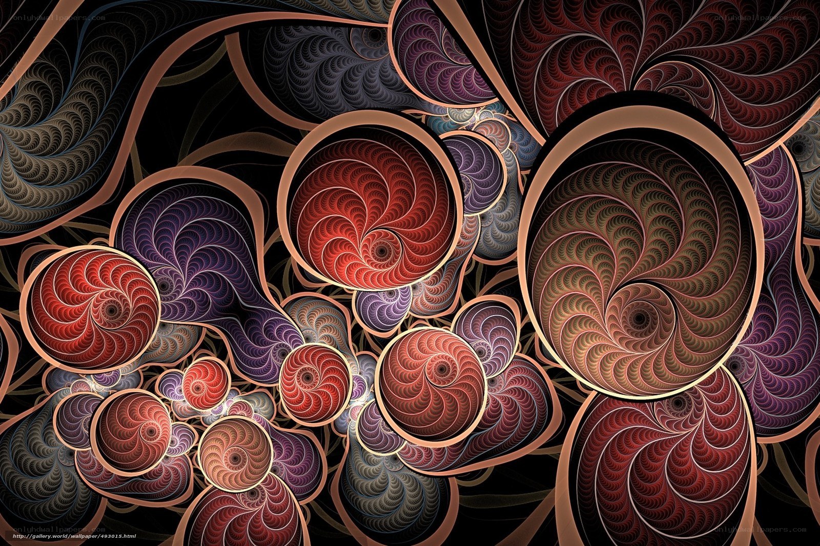 Fractal spiral patterns