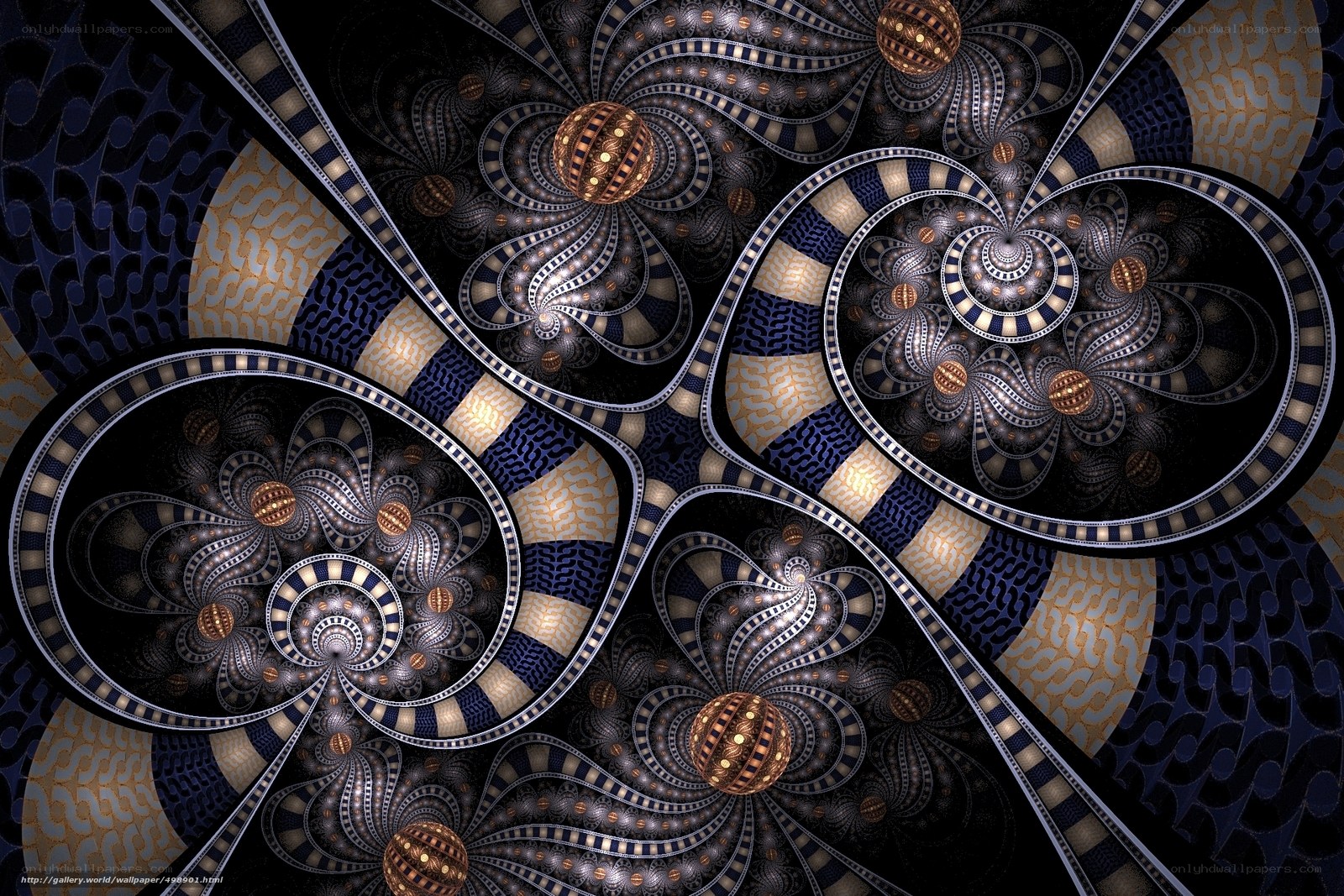 Fractal spiral patterns