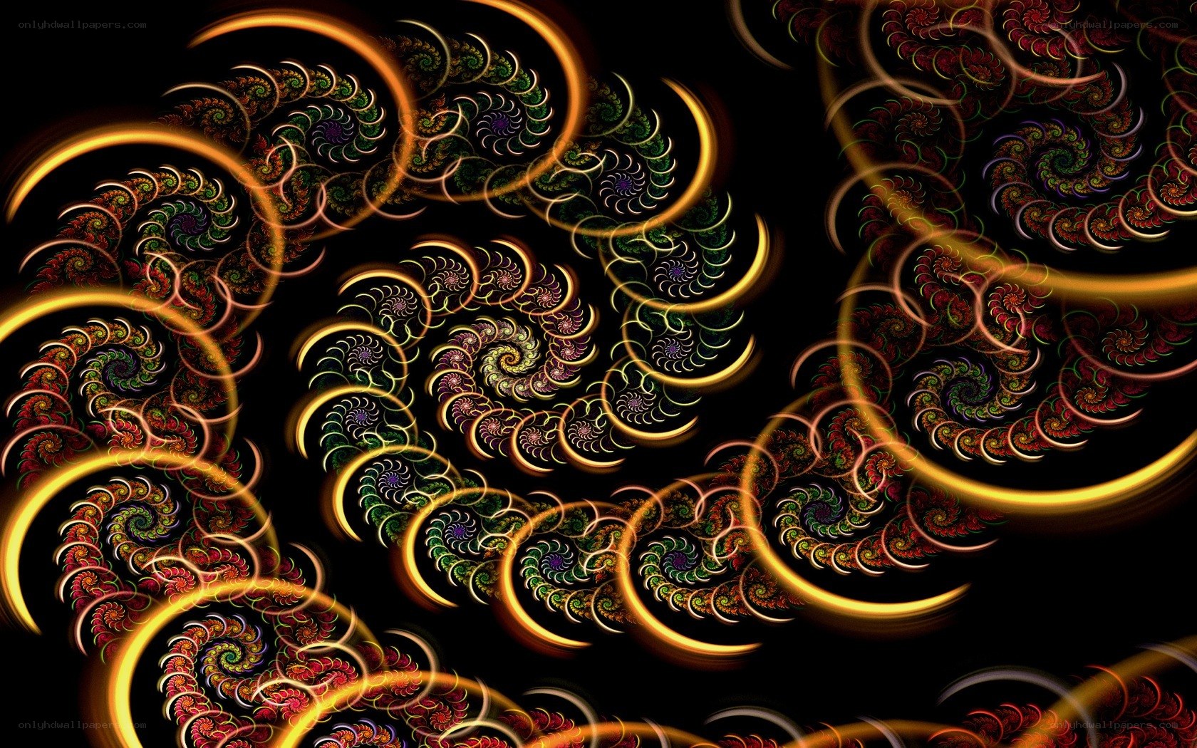 Fractal spiral patterns