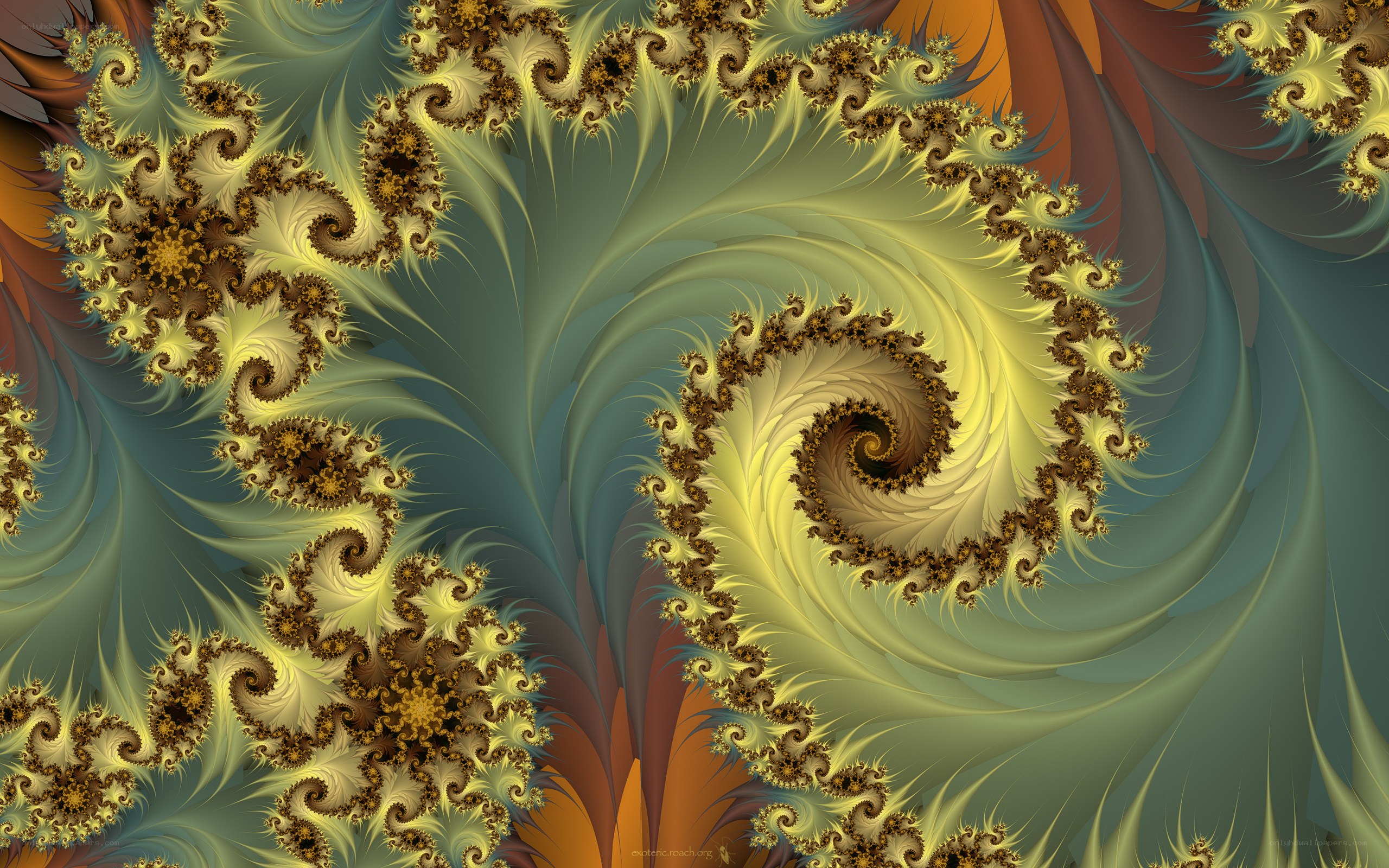 Fractal spiral patterns