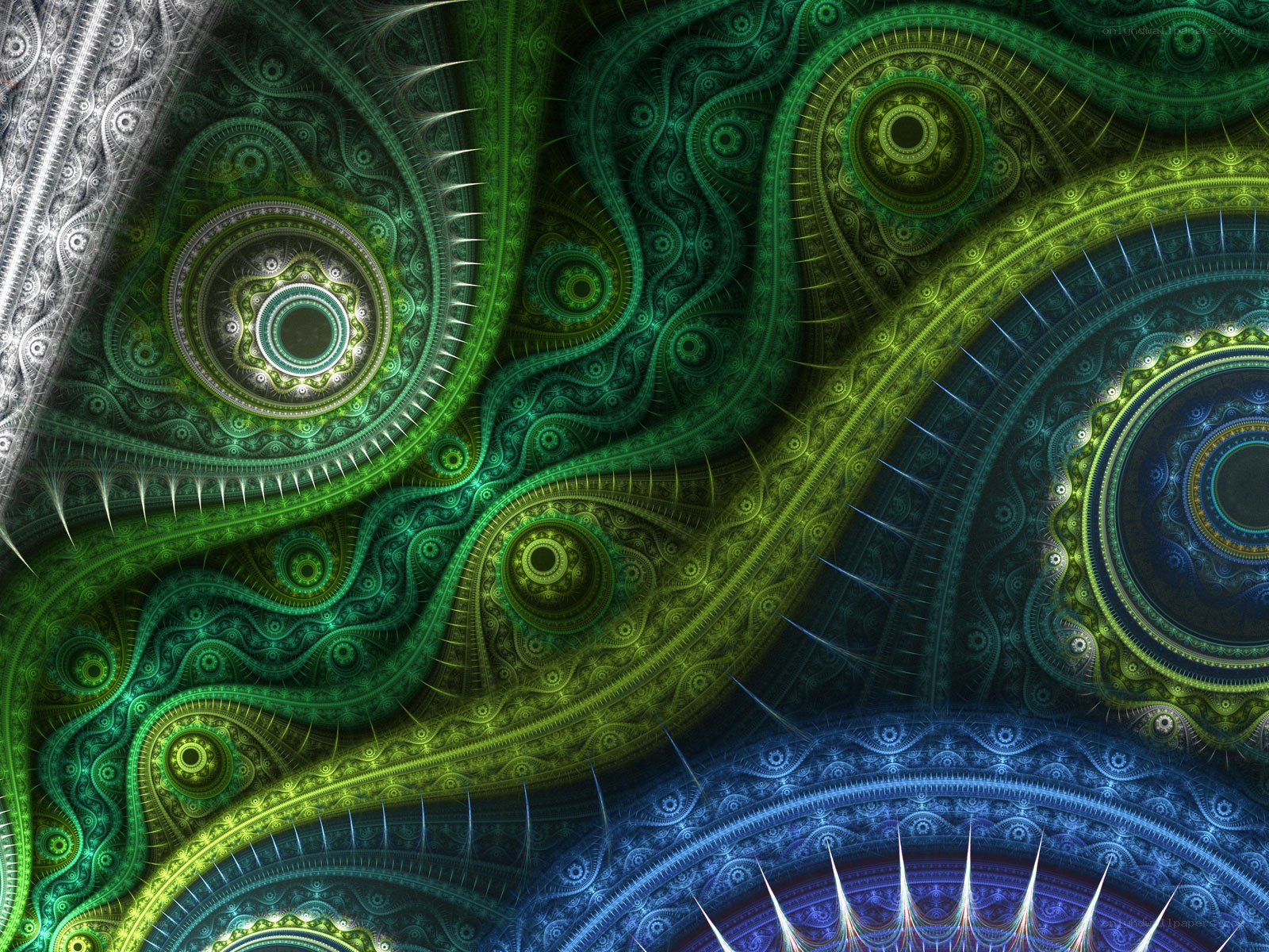 Fractal spiral patterns