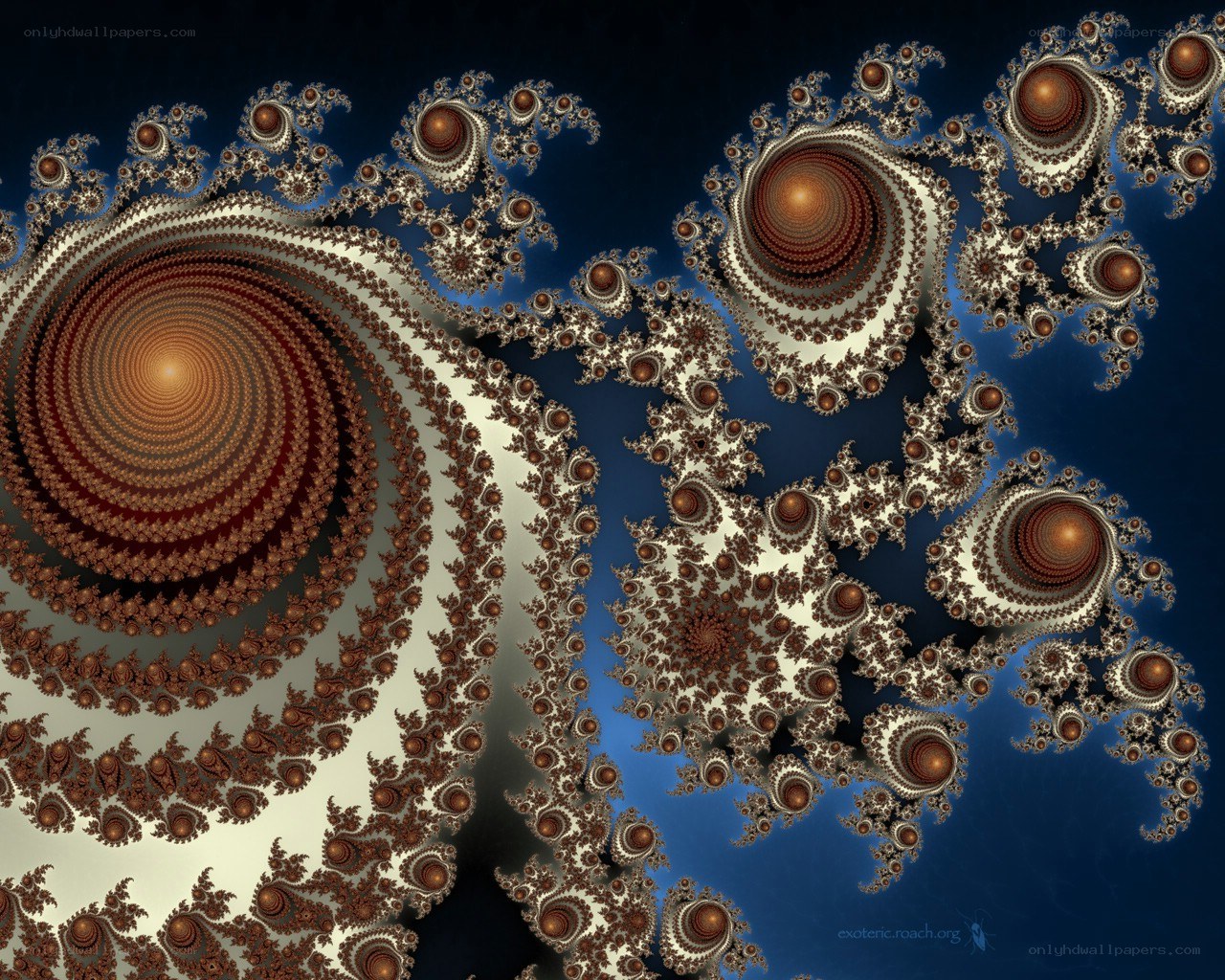 Fractal spiral patterns