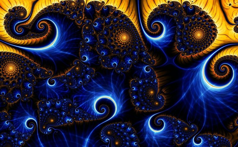 Fractal Spiral Patterns — Dramatic