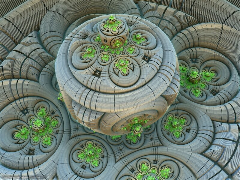 Fractal Spiral Structure — Gray