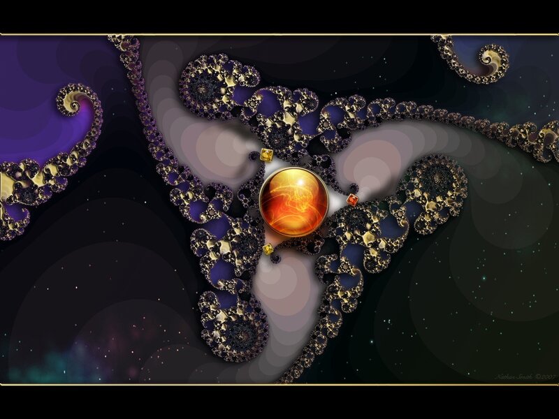 Fractal Spiral Structure — Purple, Cosmic