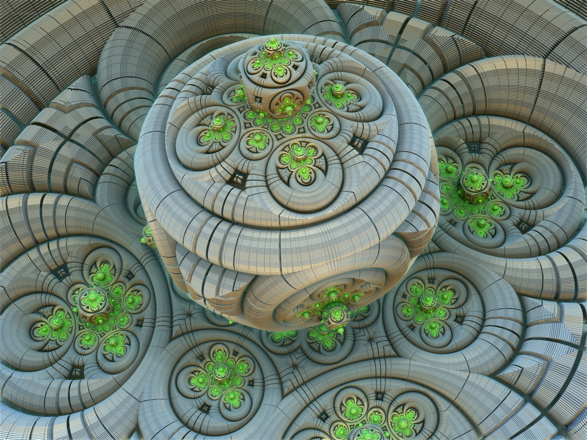 Fractal spiral structure