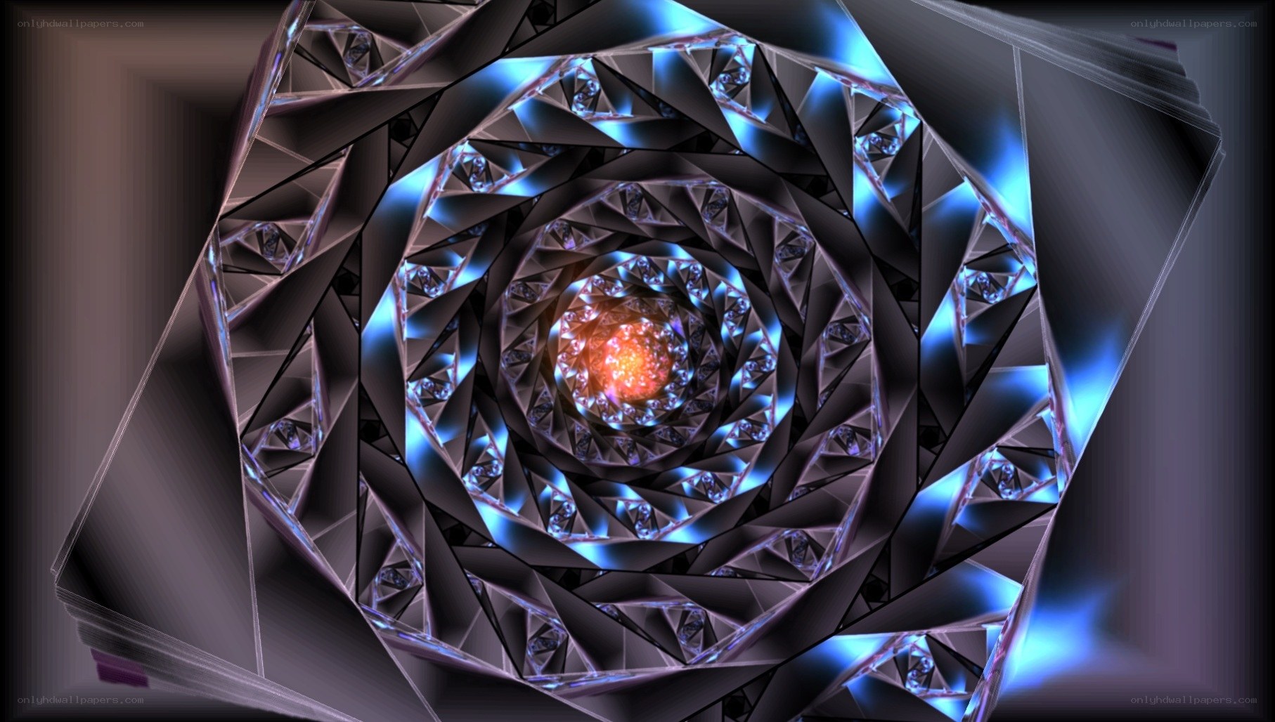 fractal spiral tunnel