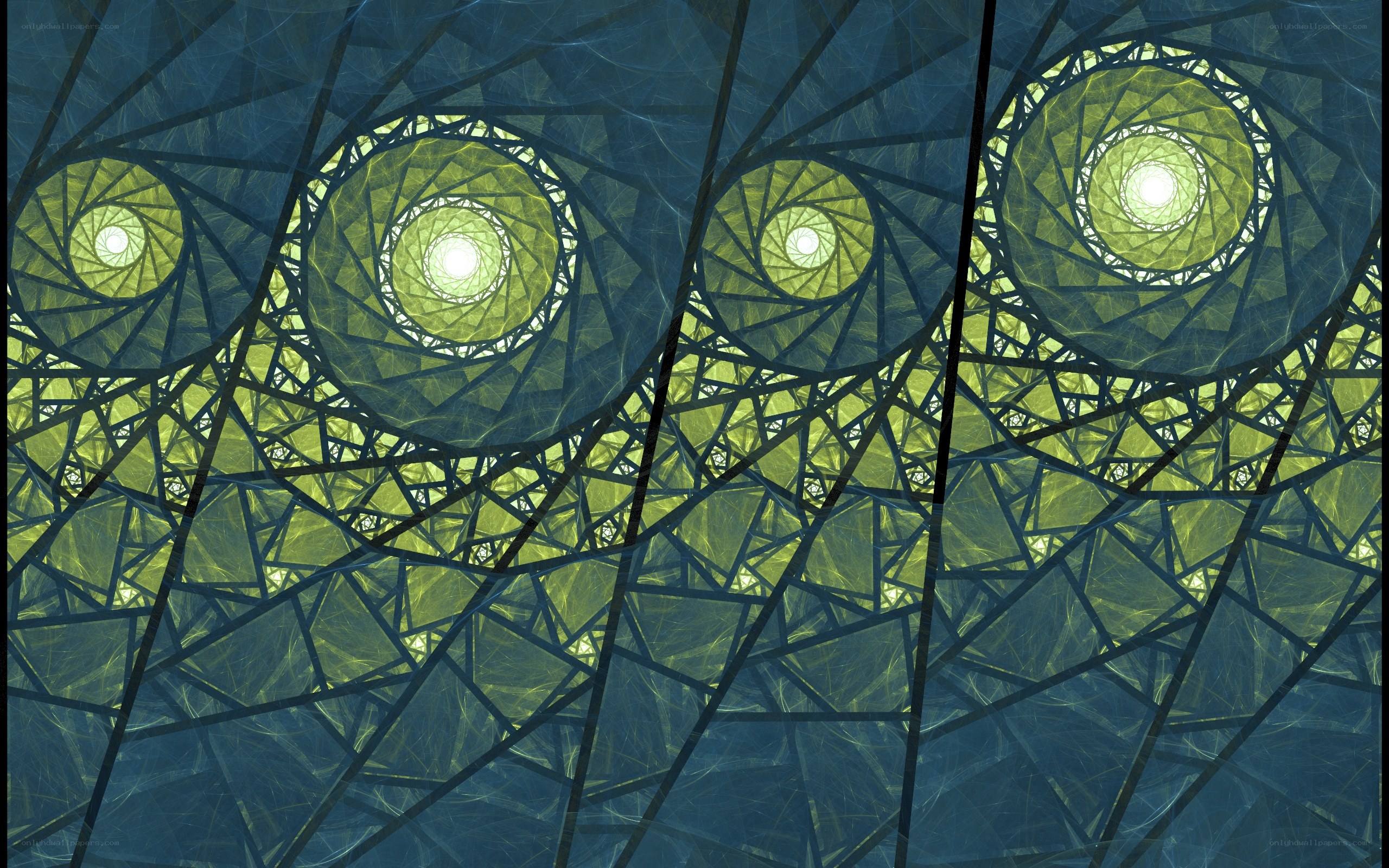 Fractal spiral tunnel