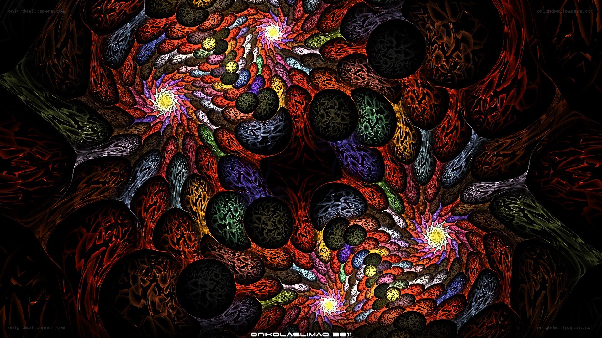 Fractal spiral tunnel