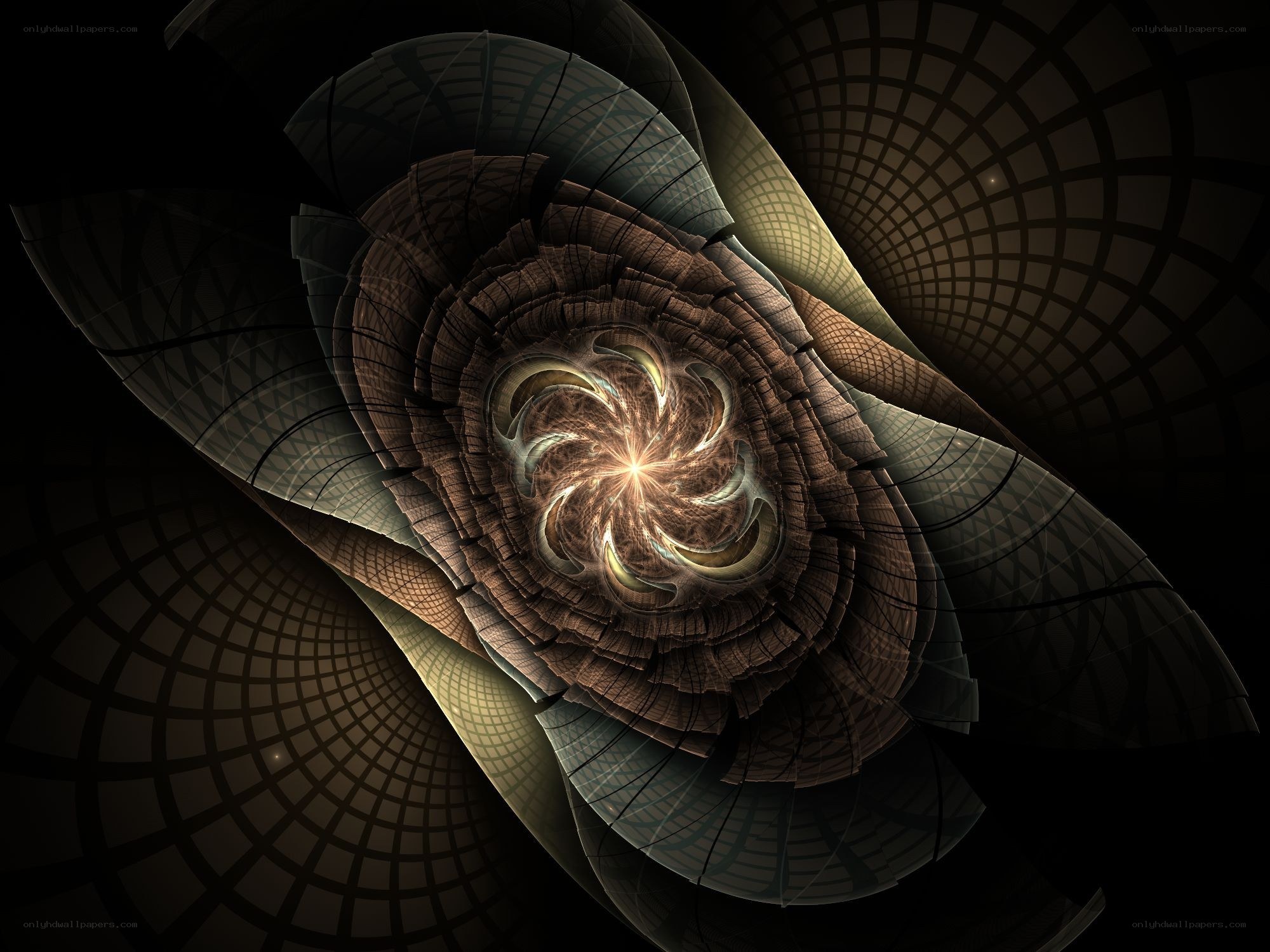 fractal spiral tunnel