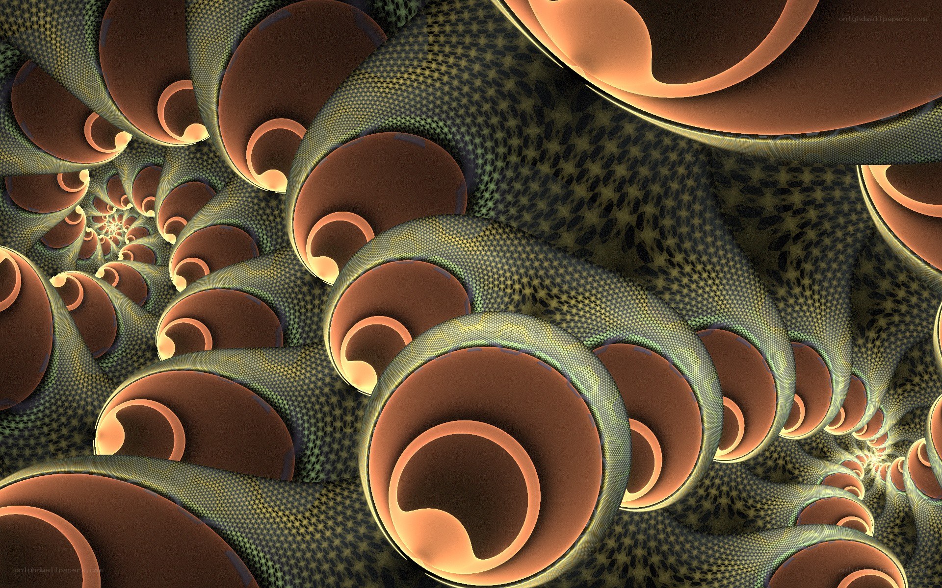 Fractal spiral tunnel