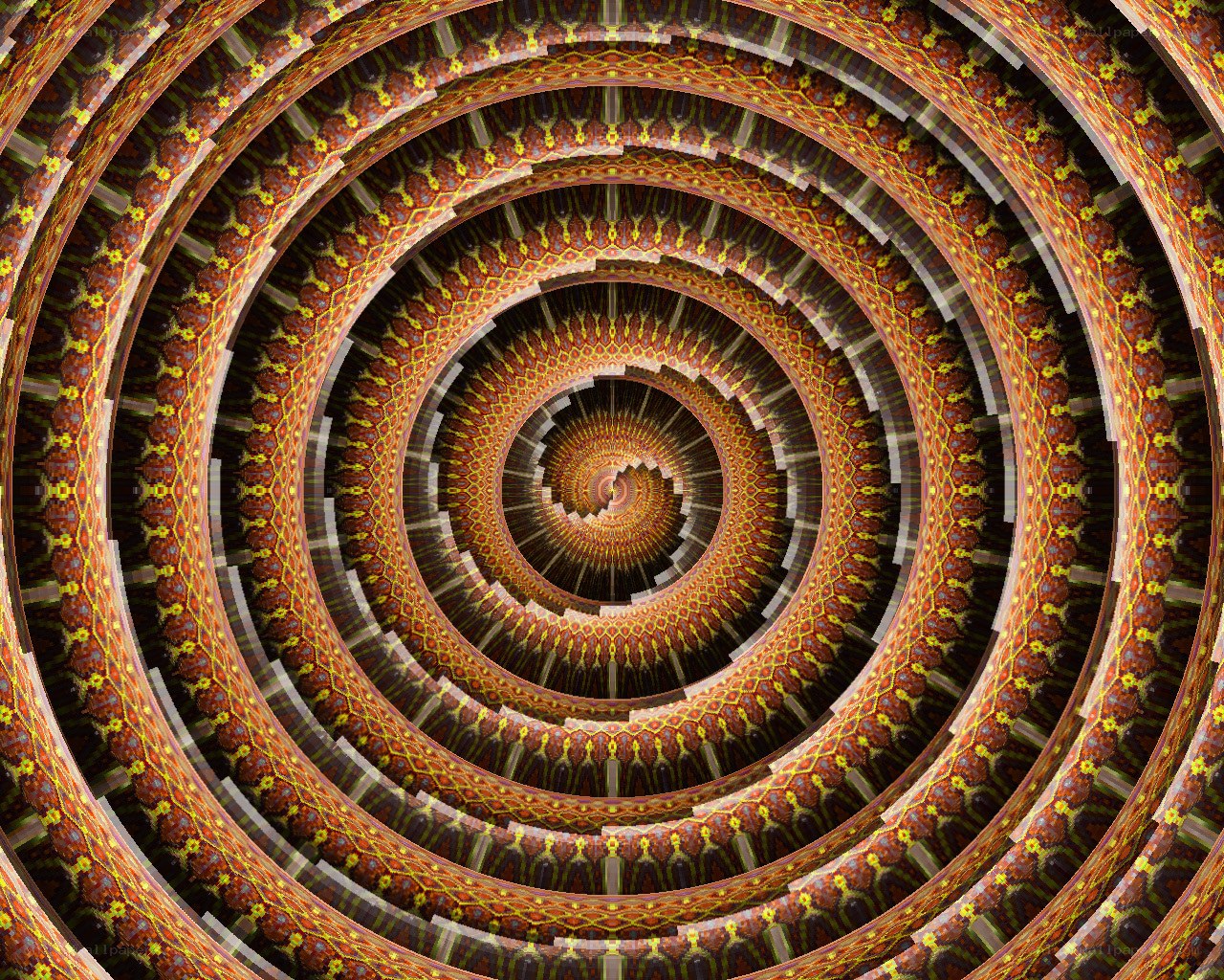 Fractal spiral tunnel