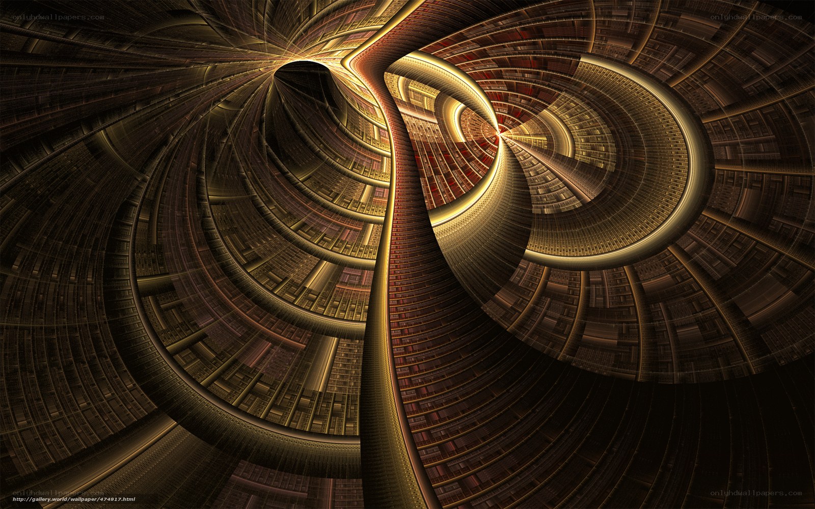 Fractal spiral tunnel