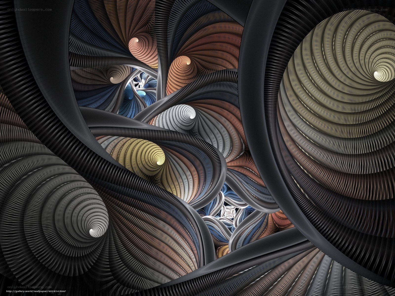 Fractal spiral tunnel
