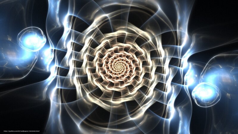 Fractal Spiral Tunnel — Black, Dramatic
