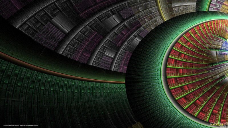 Fractal Spiral Tunnel — Green