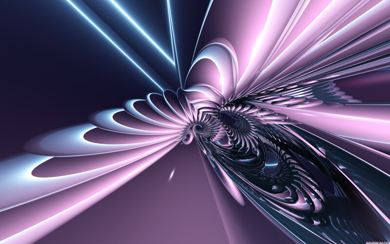 Fractal Spiral Tunnel — Purple