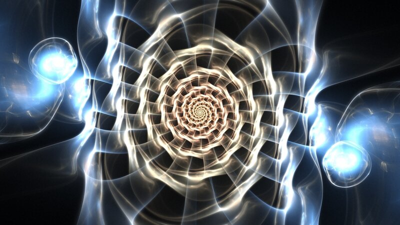 Fractal Spiral Tunnel — White