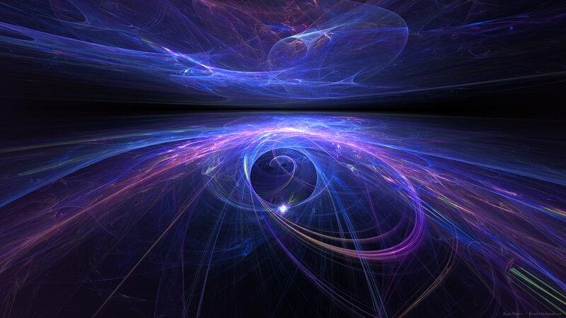 Fractal Spiral Vortex — Purple