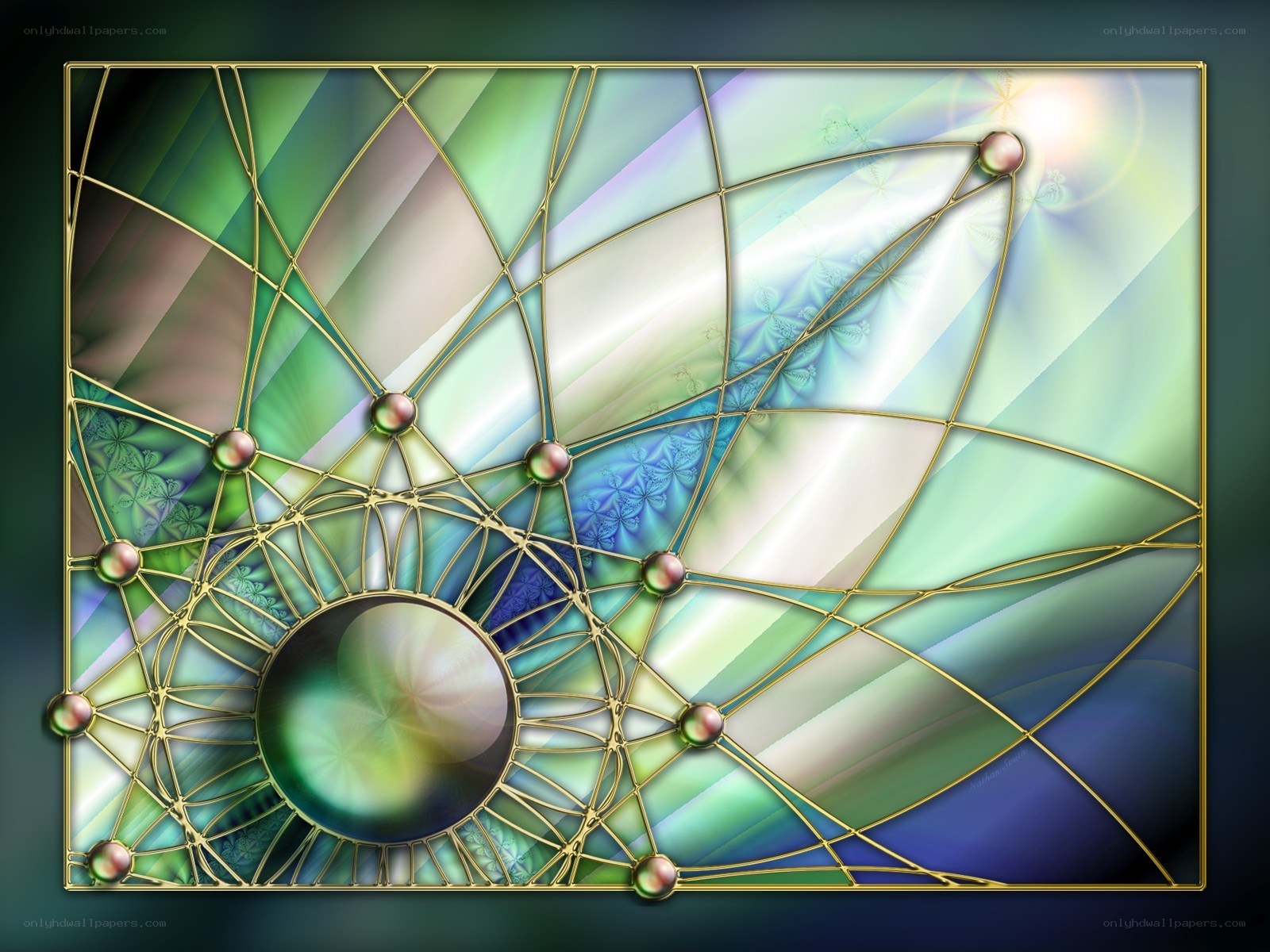 Fractal stained glass design