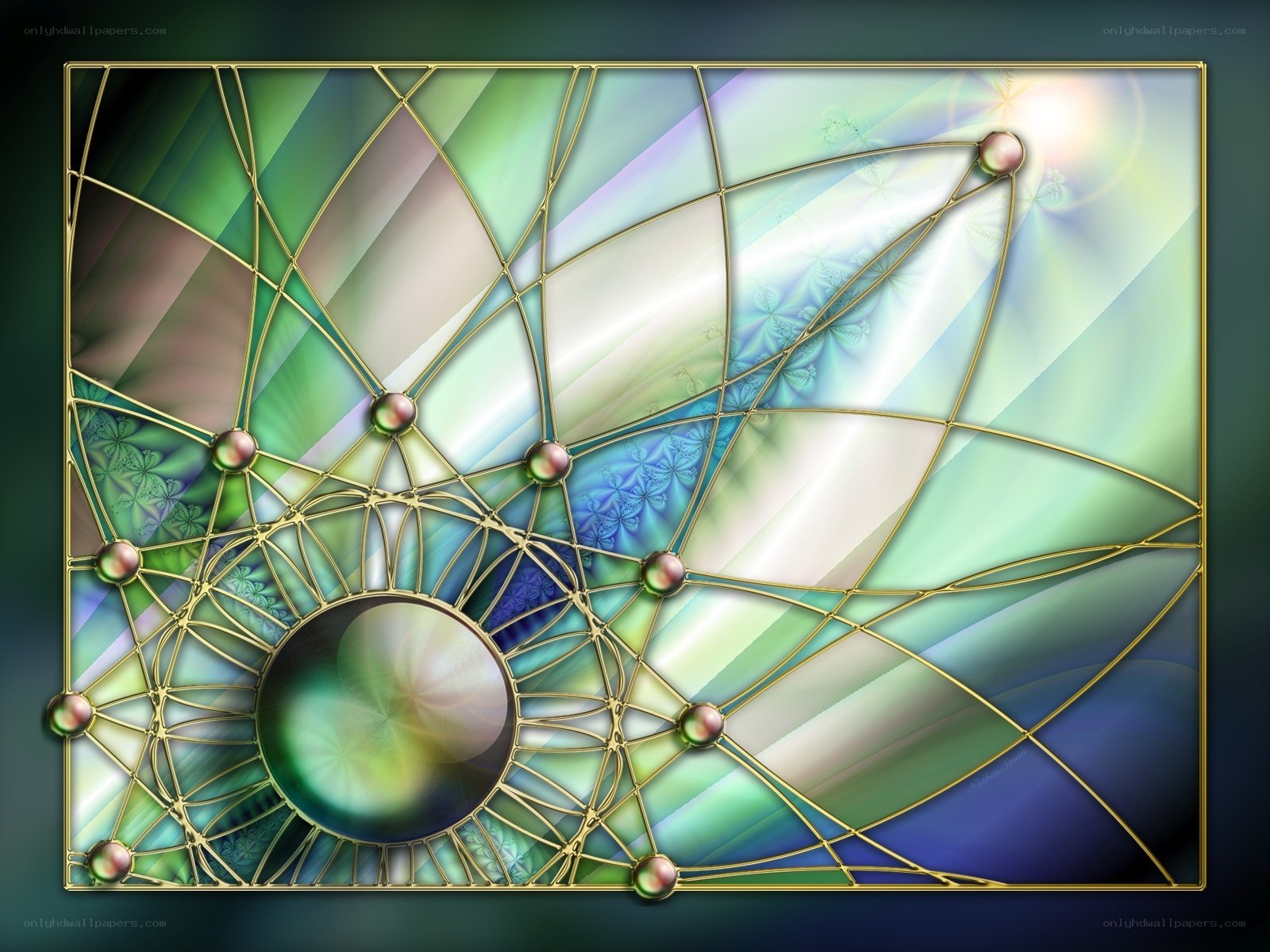Fractal stained glass design