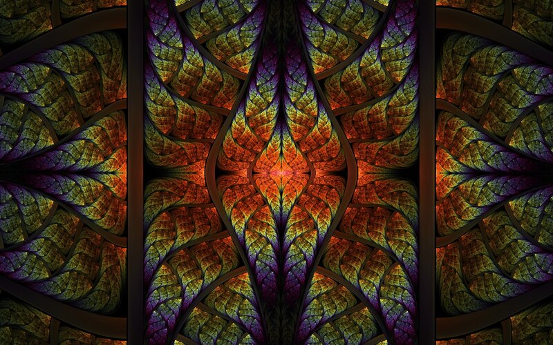 fractal stained glass pattern