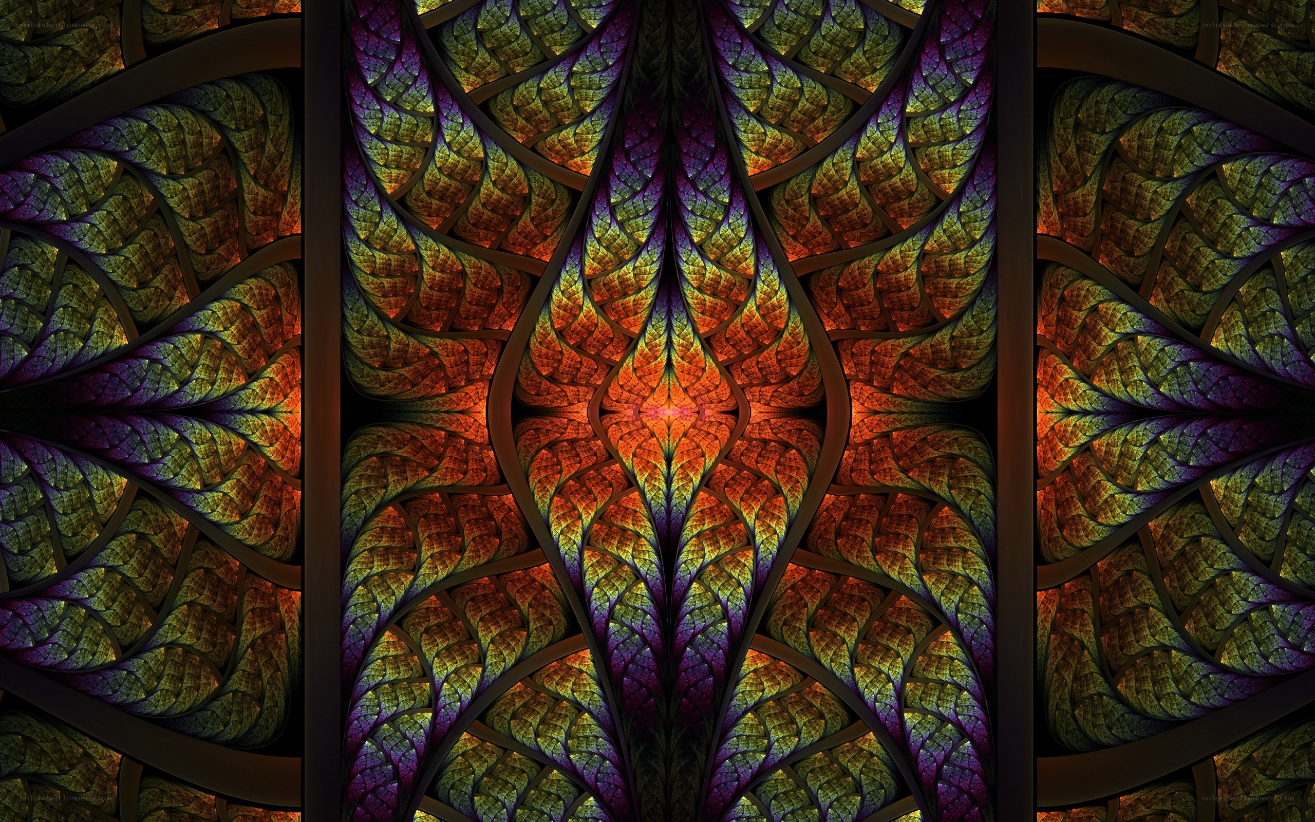fractal stained glass pattern