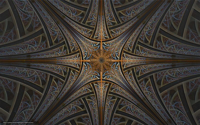 Fractal star ceiling design