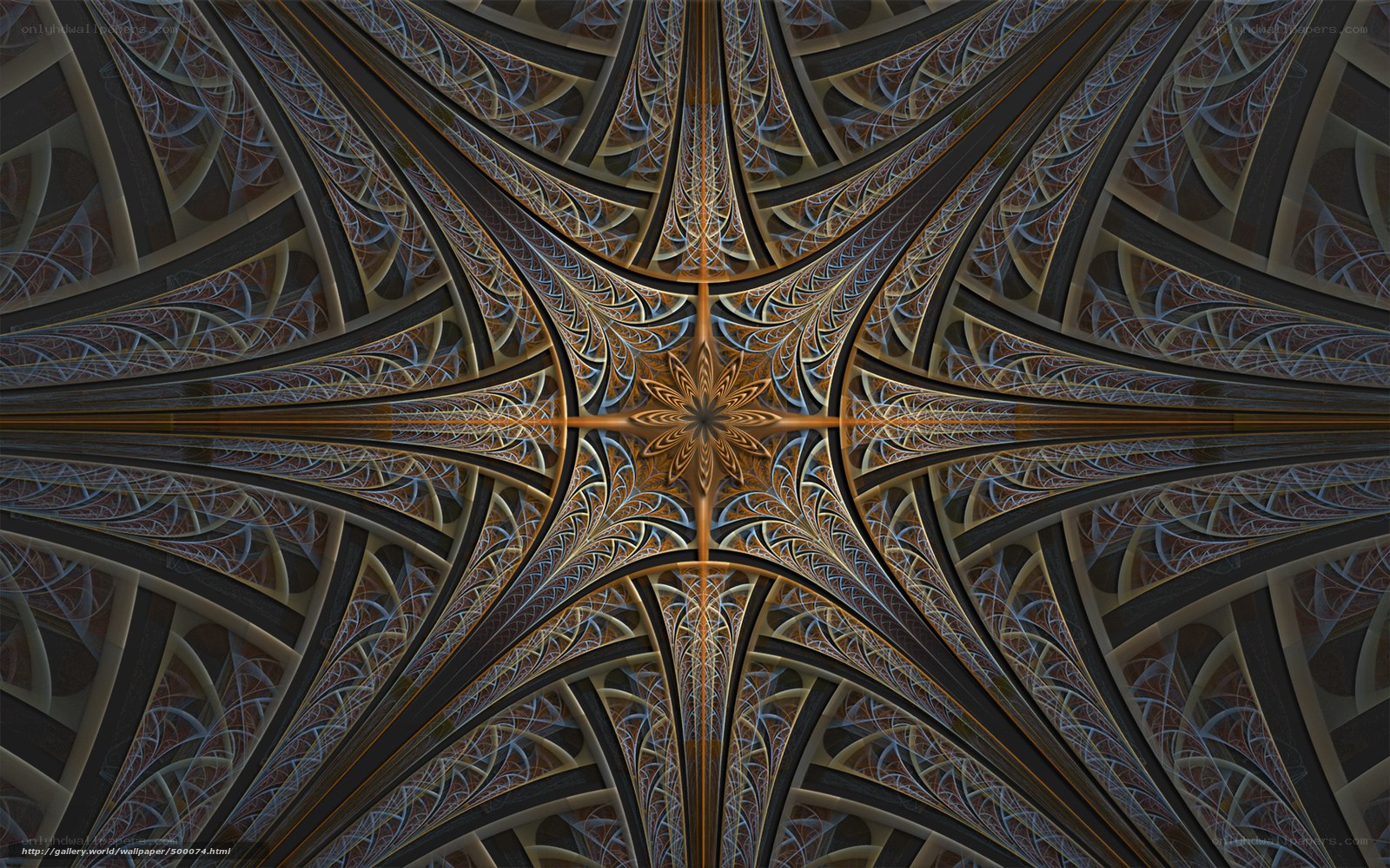 Fractal star ceiling design