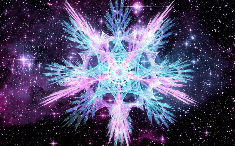 Fractal Star in Space